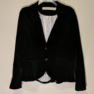 DAUGHTERS OF THE LIBERATION black velvet blazer